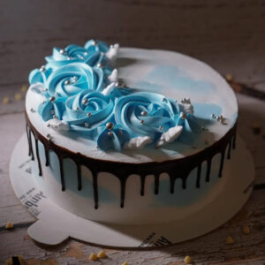 Blueberry Flower Cake